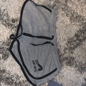 gray booty shorts